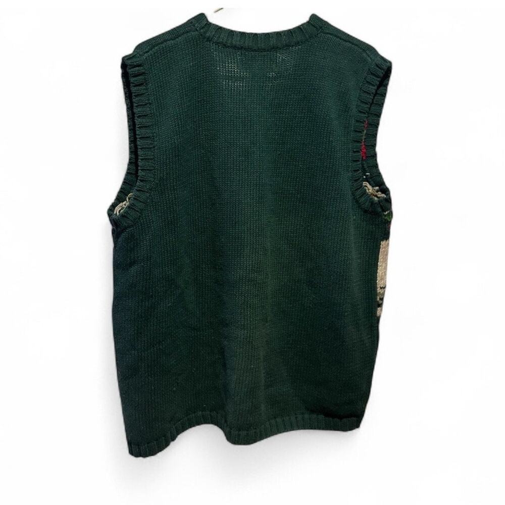 Vintage Tiara International Women's Christmas Cardigan Green Size XL Button Up - Picture 3 of 7